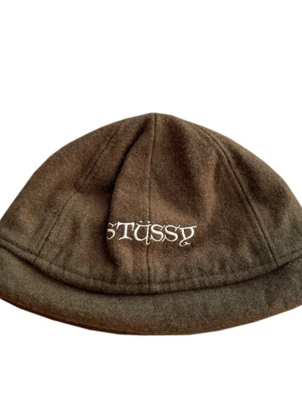 Vintage Stussy Brown Wool Beanie